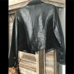 Cripple creek leather/ suede jacket